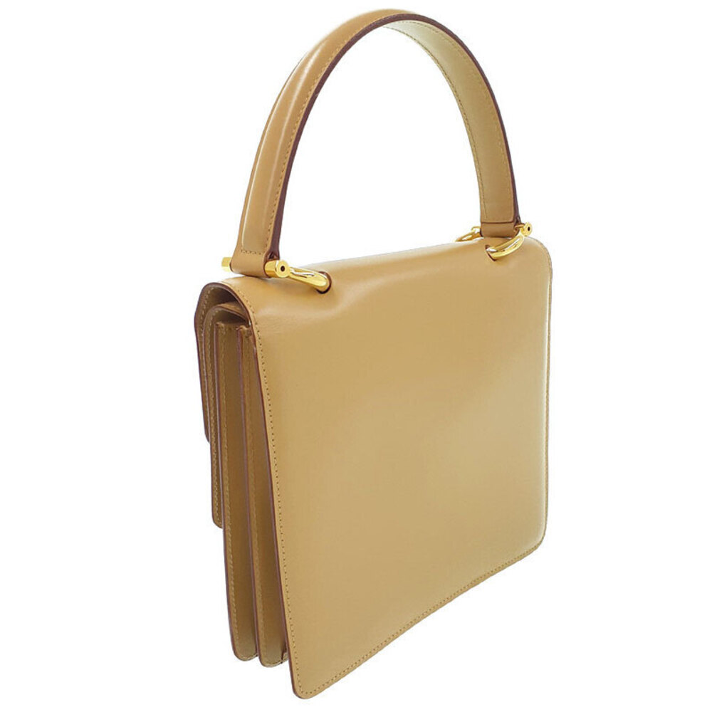 Celine Old W Flap Ring Handbag Yellow - Picture 2 of 9